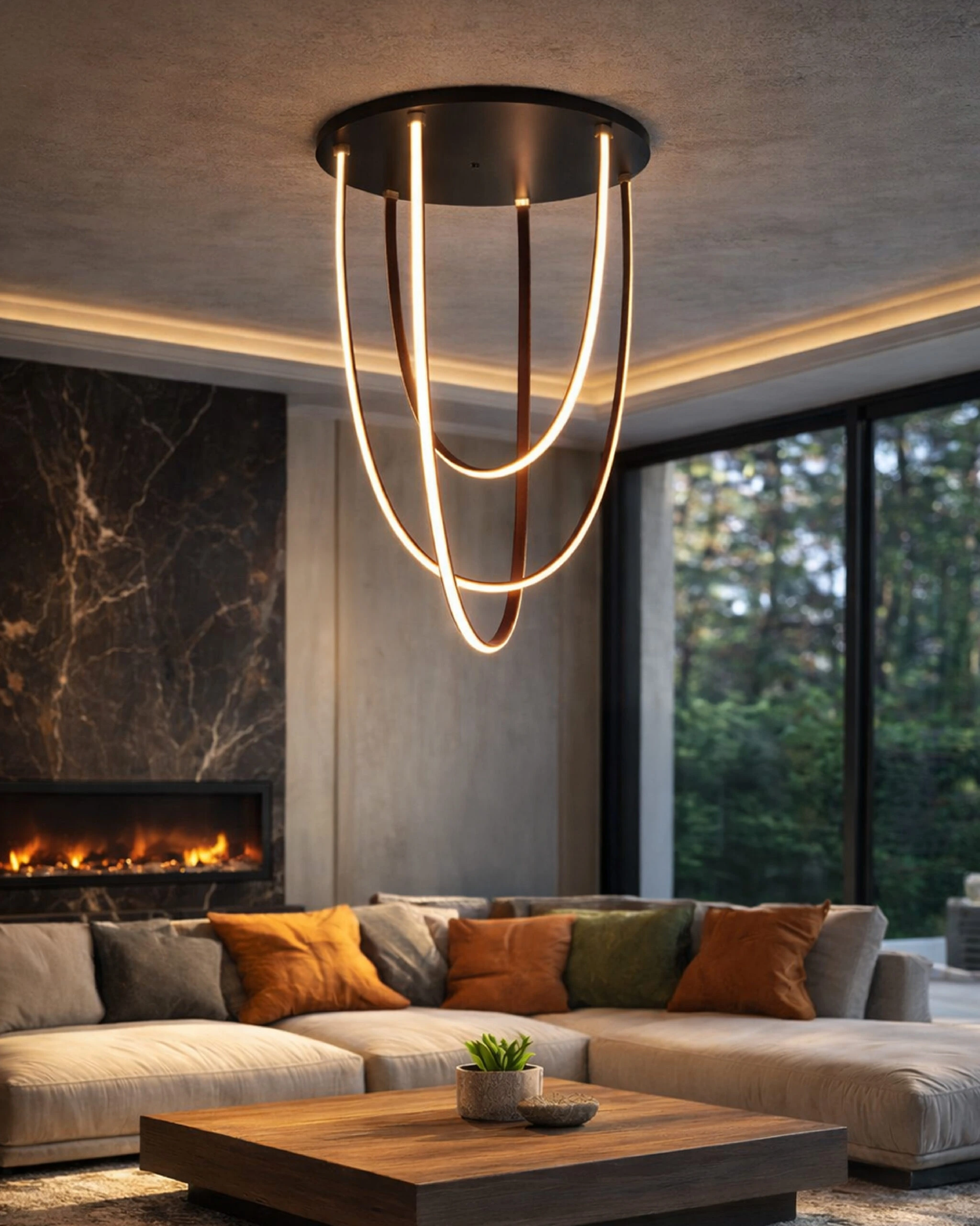 LED plafonska lampa FK2024-52C BR — slika 2