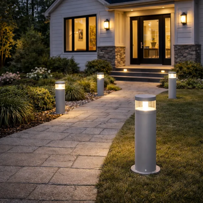 LED SVETILJKA JM-4604 STUBNA 12W 3000K IP65 SIVA — slika 2