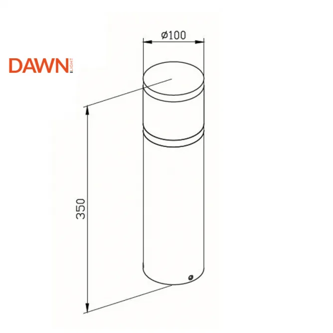 LED SVETILJKA JM-4604 STUBNA 12W 3000K IP65 SIVA — slika 3