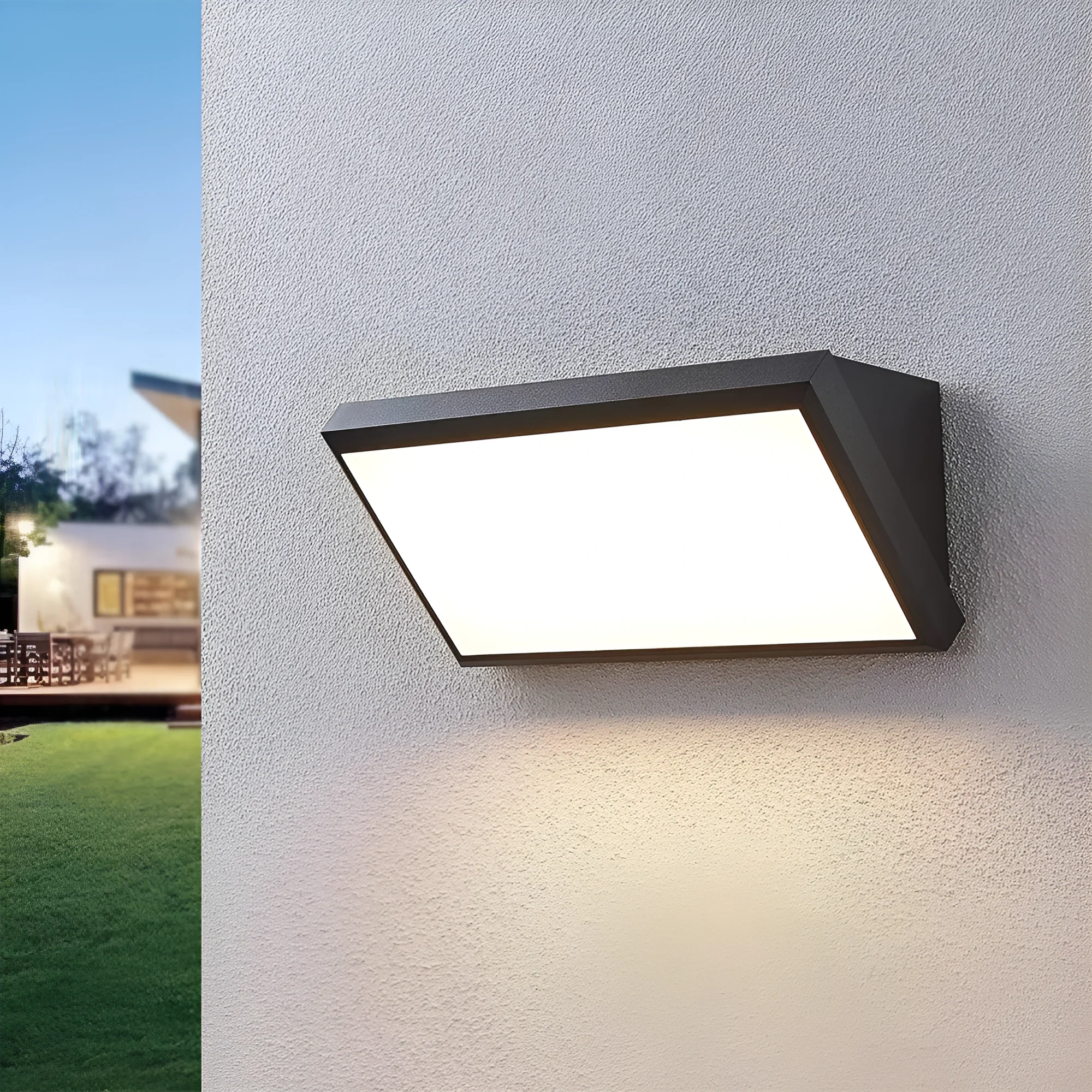 LED ZIDNA SVETILJKA OKRUGLA 20W SIVI CCT IP65 — slika 2