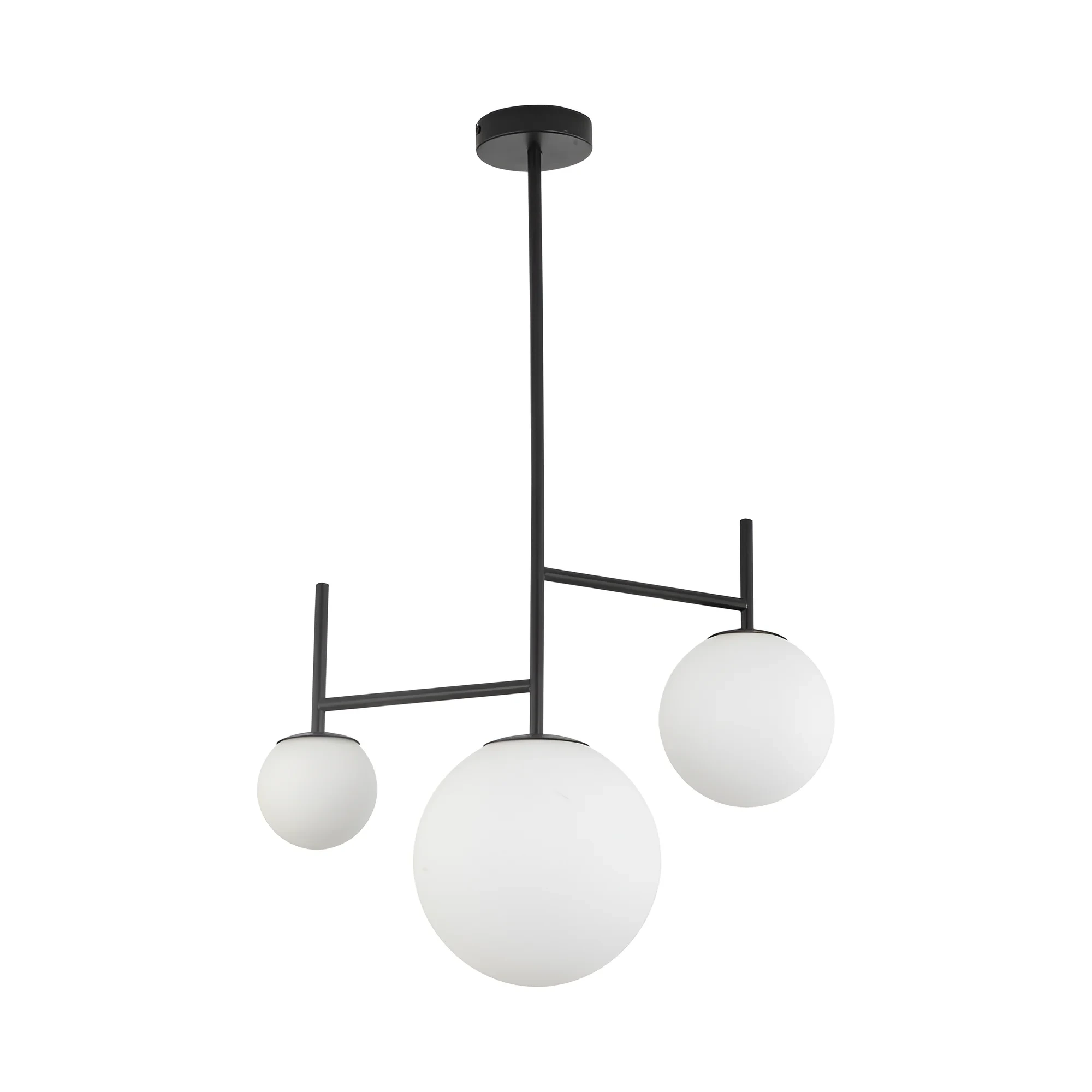 PLAFONJERA 3-GLAVA G9 OPAL/CRNI — slika 3