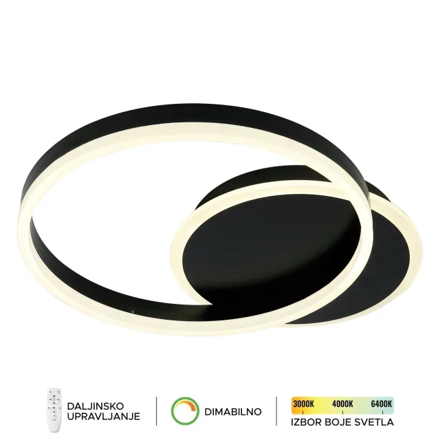 LED plafonska lampa F2047-46C BK