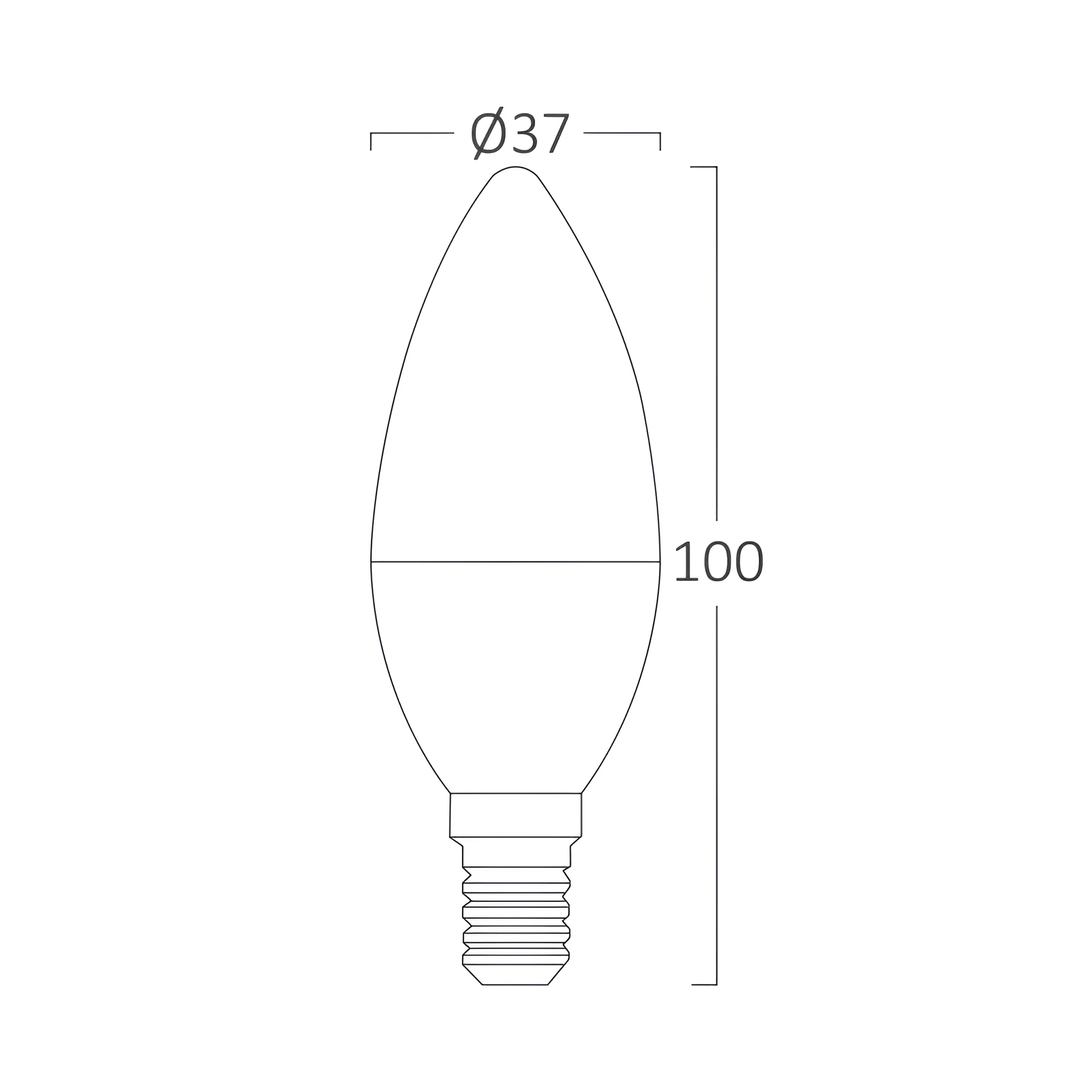 LED SIJALICA SVECA 5W E14 3000K — slika 3