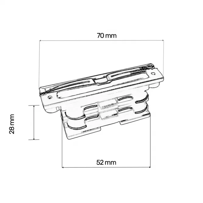 DAWN TROSTEPENI I KONEKTOR WSO-26B MINI CRNI AP — slika 2