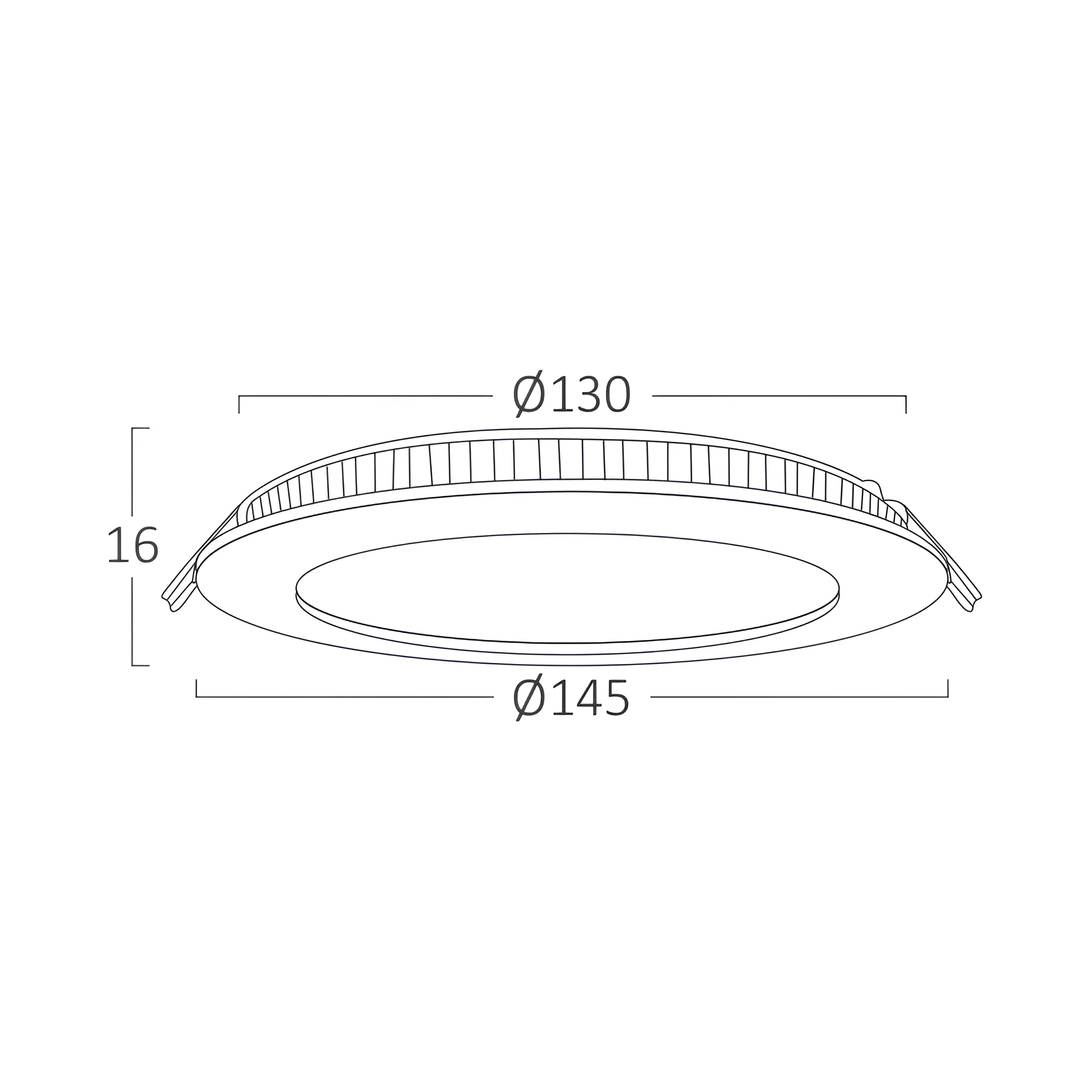 LED PANEL UGRADNI OKRUGLI 5" 9W BELI 6500K — slika 6