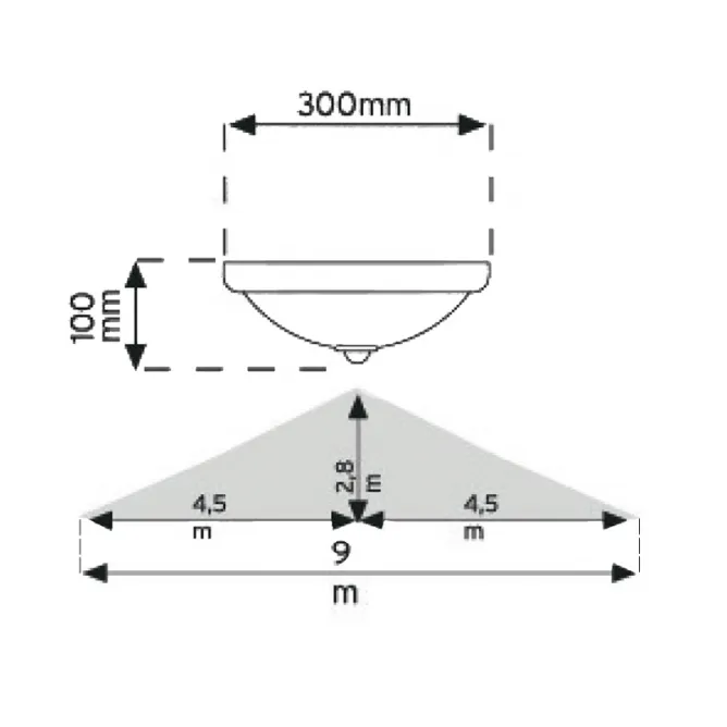 Plafonjera senzor 1024 2xE27 bela — slika 4