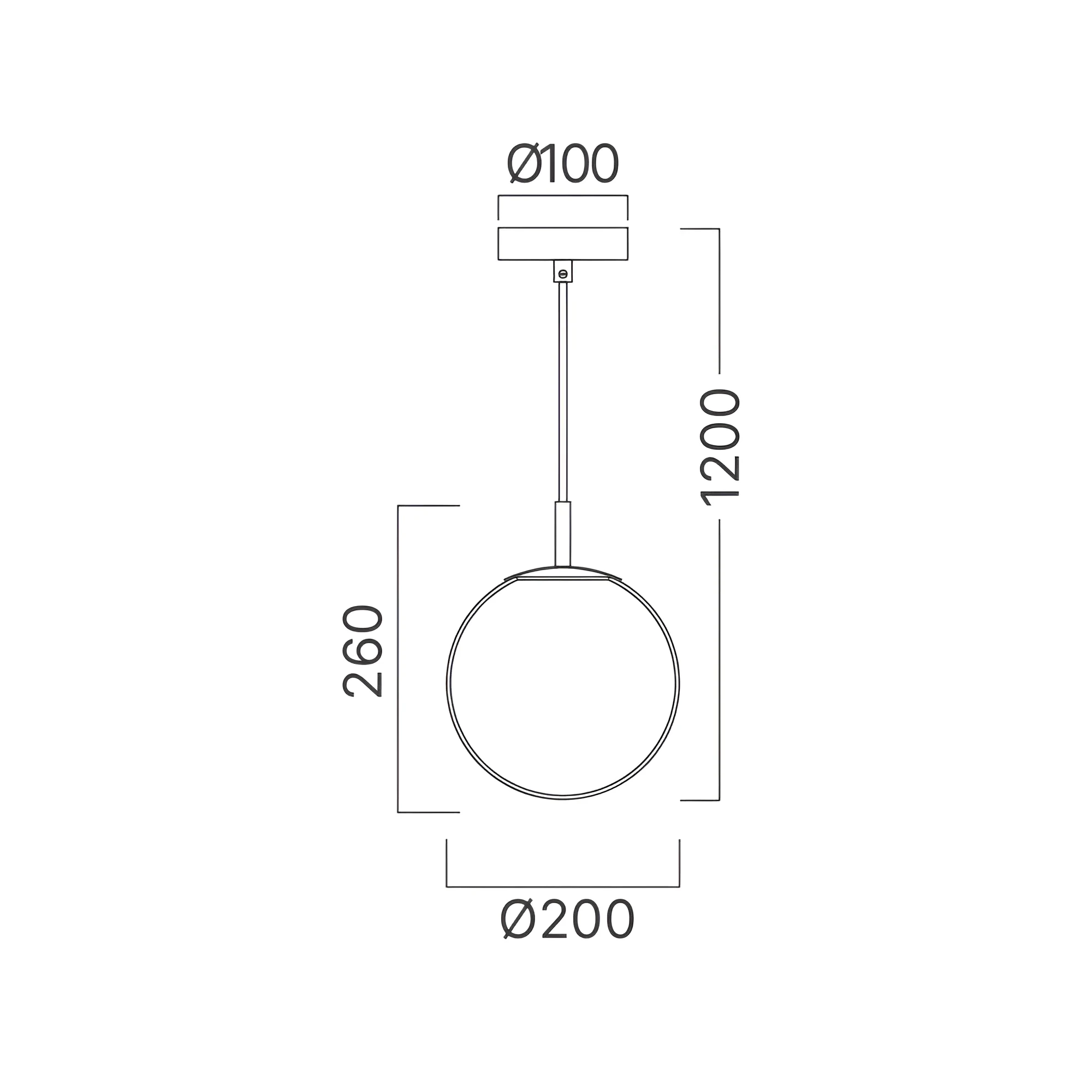 VISILICA E27 OPAL/CRNI — slika 4