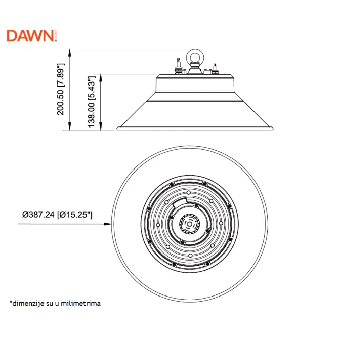 DAWN LED REFLEKTOR BR-FL80W-02K CCT 10400lm 120° IP65 — slika 3
