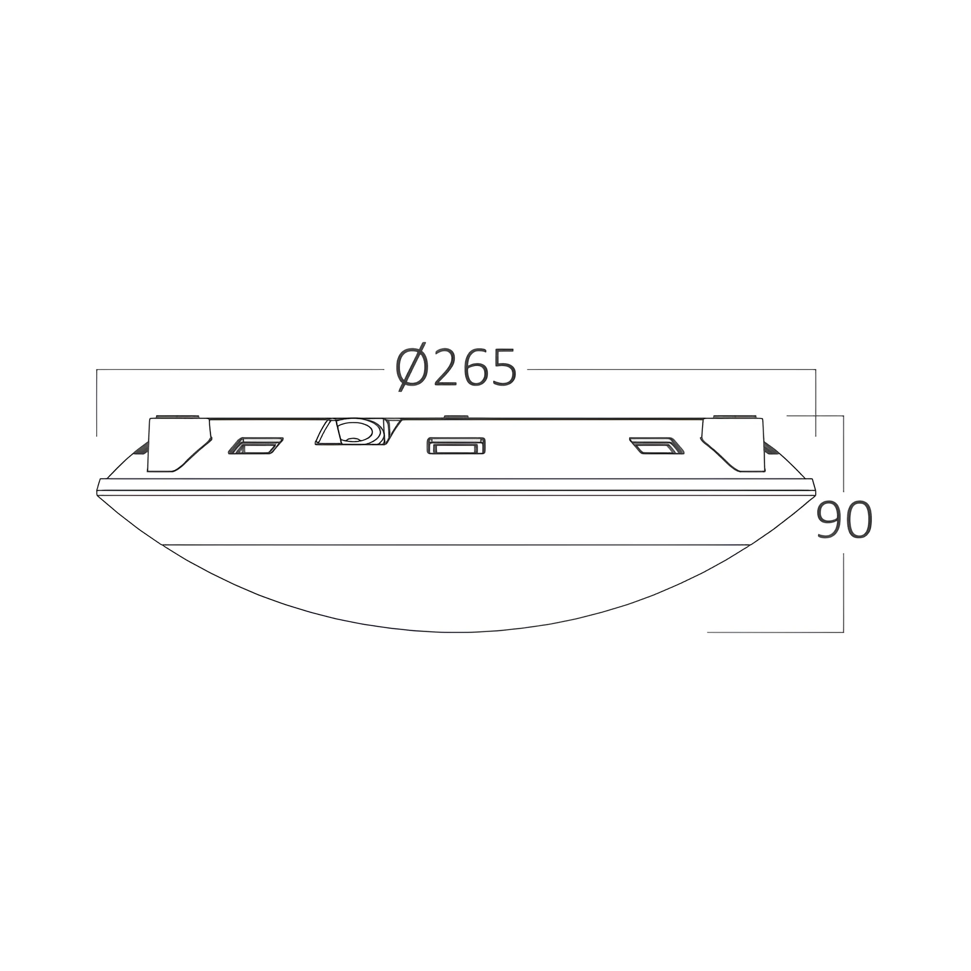 PLAFONSKA SVETILJKA BELI IP65 — slika 8