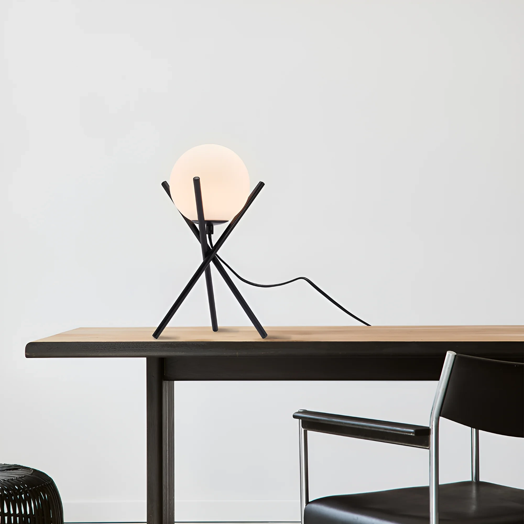 STONA LAMPA G9 OPAL/CRNI — slika 2