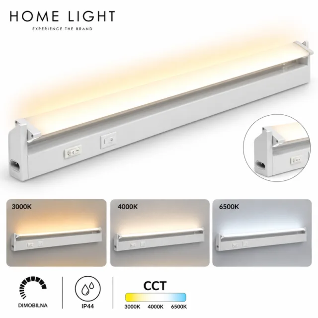 VESTA 690 ZIDNA LAMPA 8W 3CCT DIM BELA