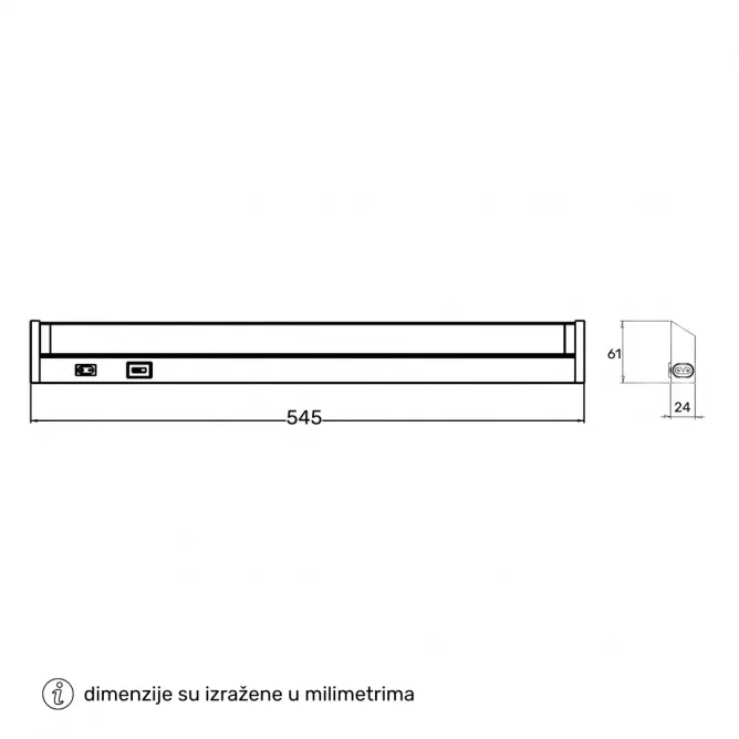 VESTA 690 ZIDNA LAMPA 8W 3CCT DIM BELA — slika 3