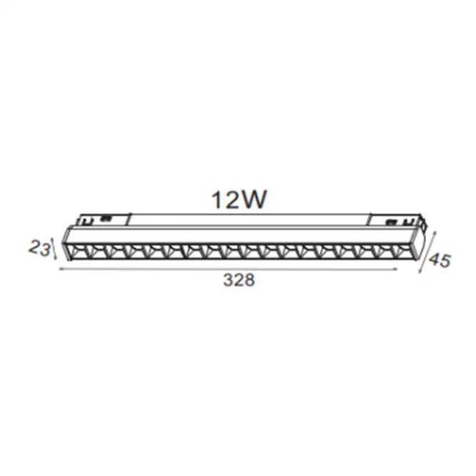 MAGNETIC SVETILJKA LED02-12W 3000K 30° 48V DC CRNA NEW — slika 4