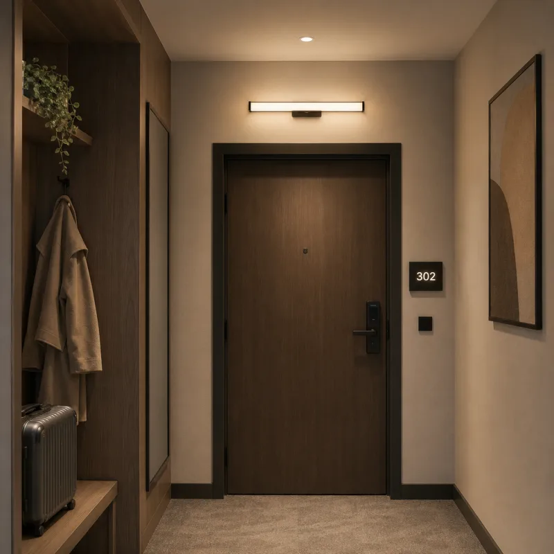 VESTA 688 ZIDNA LAMPA 6W 4000K SENZOR CRNA — slika 2
