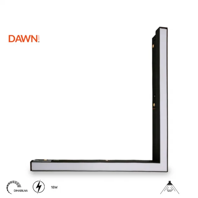 MAGNETIC SVETILJKA LED01-L 18W 3000K 120° 48V DC CRNA