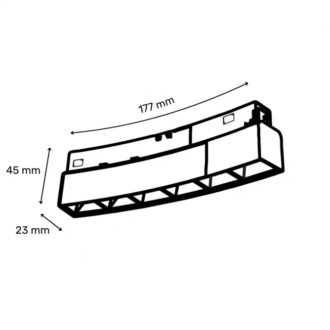 MAGNETIC SVETILJKA GS1000 7W 3000K 36° 48V DC CRNA (R1000) — slika 2