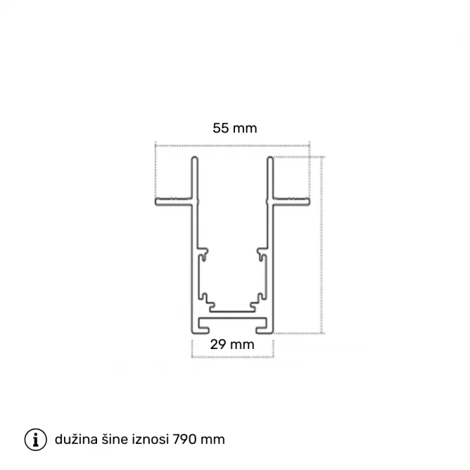 MAGNETIC R1000-1/4 ŠINA — slika 2