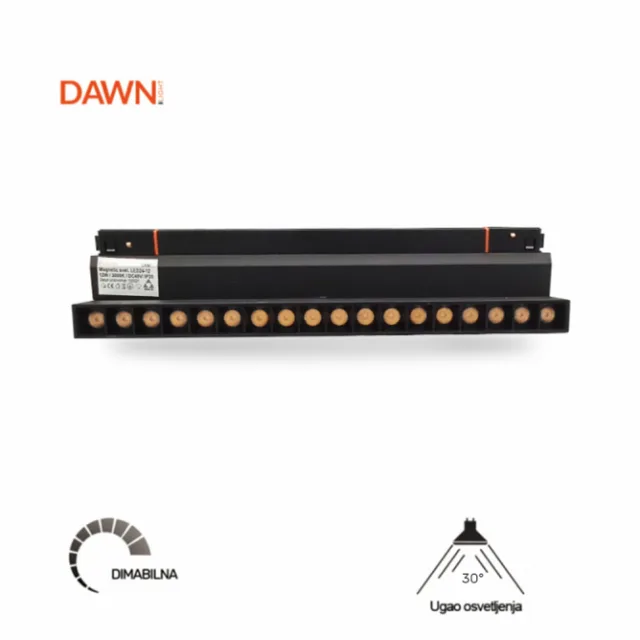 MAGNETIC SVETILJKA LED24-12W 3000K 30° 48V DC