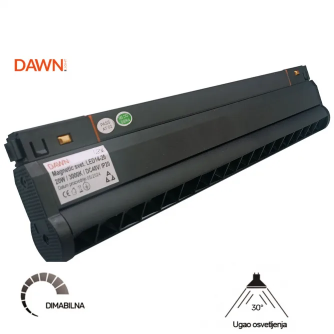 MAGNETIC SVETILJKA LED14 20W 3000K 30° 48V DC — slika 2