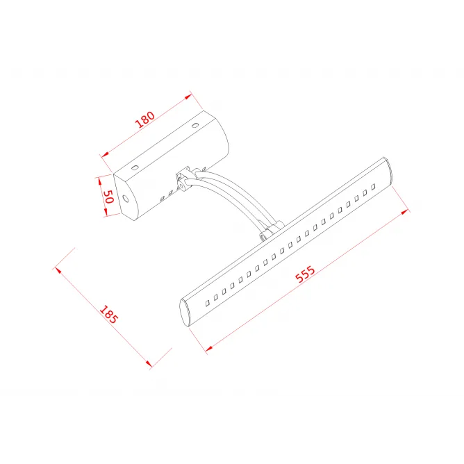 VESTA 140 ZIDNA LAMPA LED 7W 4000K MESING — slika 3