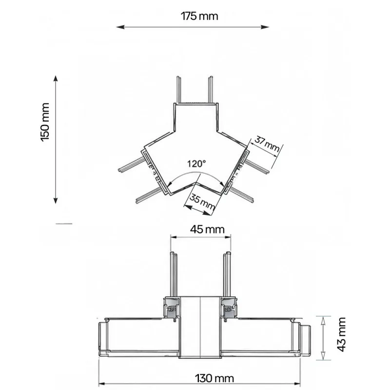 DAWN KONEKTOR LT-T-020 (Y) CCT CRNA — slika 2