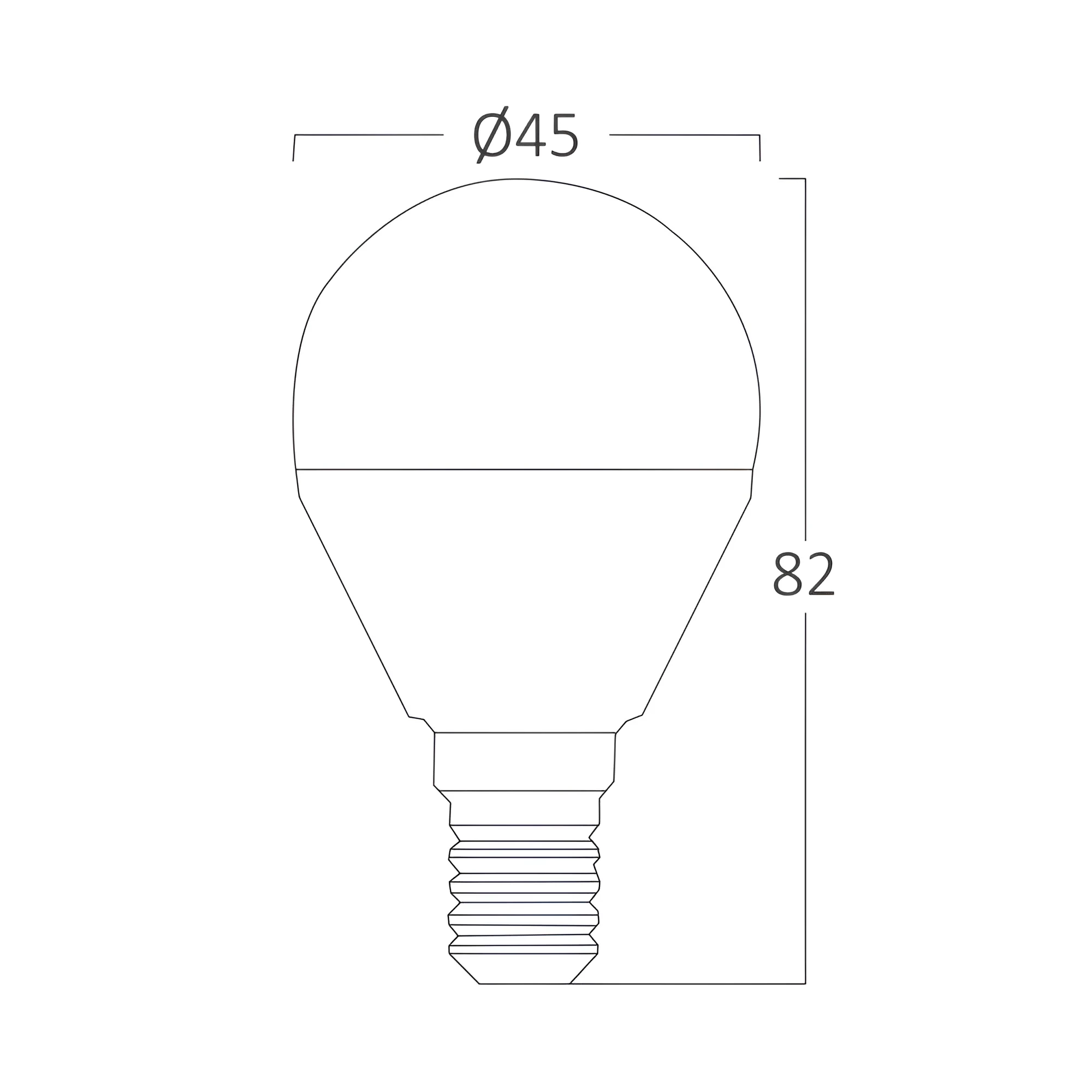 LED SIJALICA MINI KUGLA 5W E14 P45 6500K — slika 3