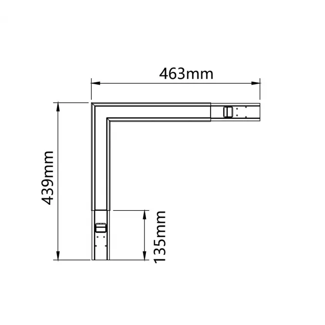 DAWN LED SVETILJKA LL40 L(90°) 21/18/15/12W CCT BELA — slika 2