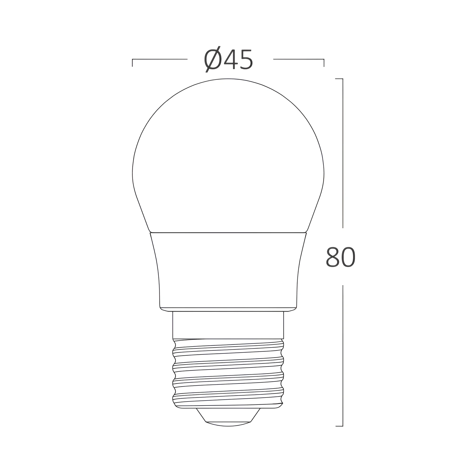 LED SIJALICA MINI KUGLA 5W E27 G45 3000K — slika 3