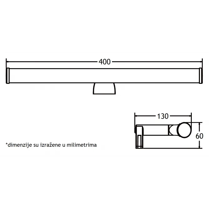 VESTA 237 ZIDNA LAMPA LED 6W 4000K — slika 3