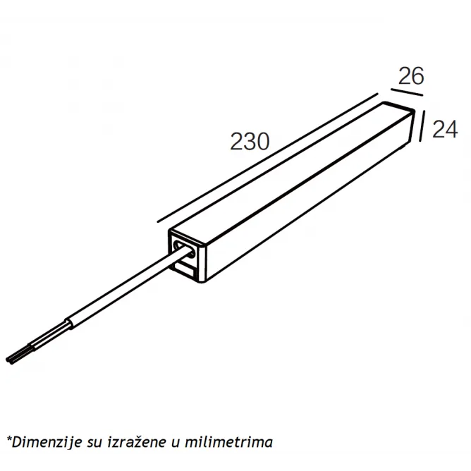 MAGNETIC SLIM NAPAJANJE 26 - 200W 48V BELO — slika 2