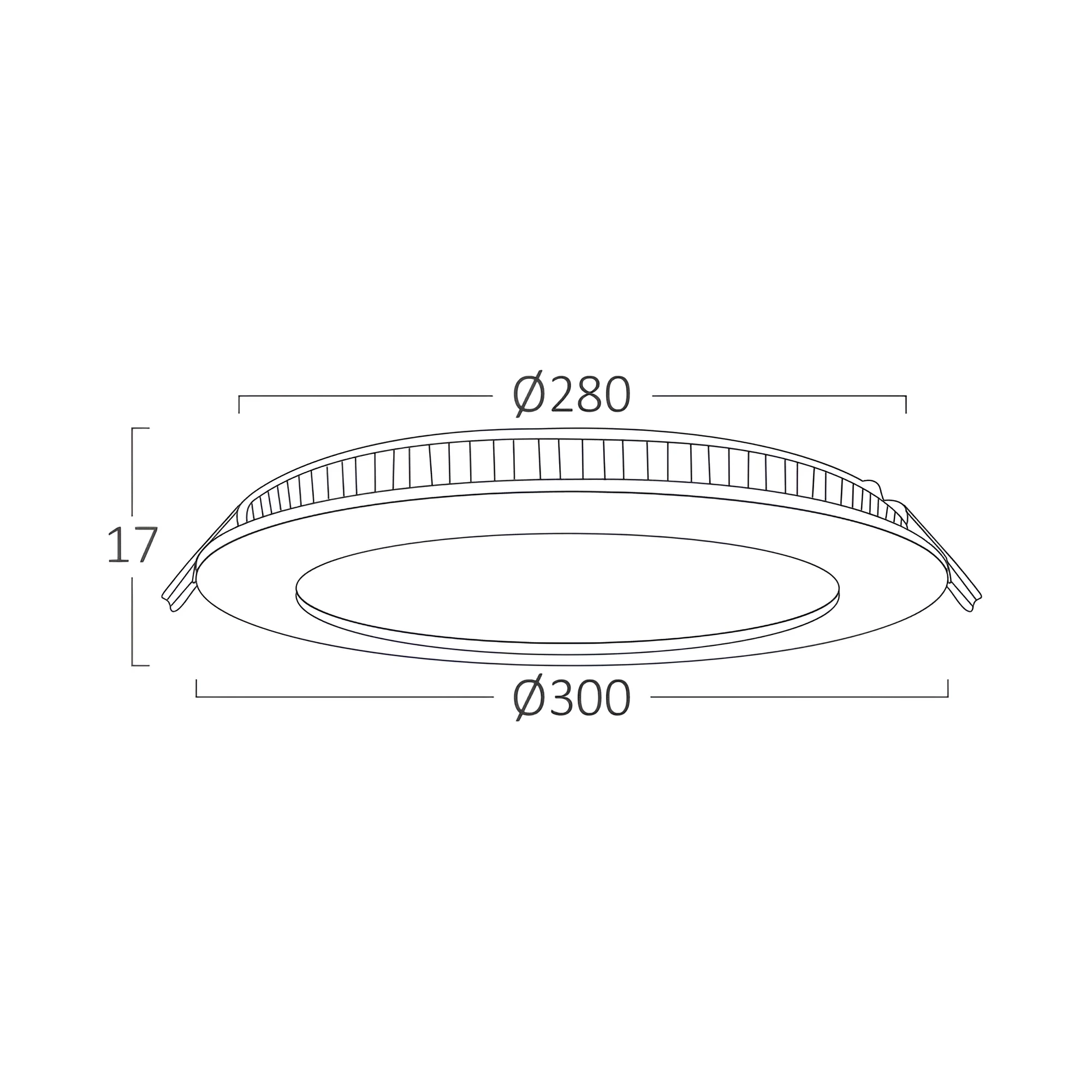 LED PANEL UGRADNI OKRUGLI 10" 24W BELI 4000K — slika 6