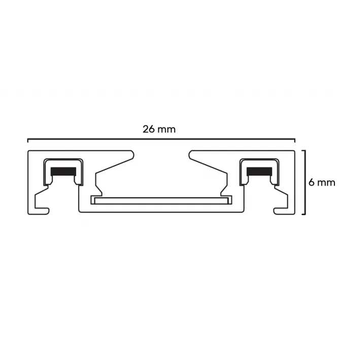 MAGNETIC SLIM 26A ŠINA 2 MET BELA — slika 2