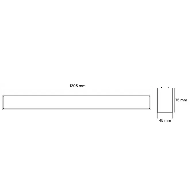 DAWN LED SVETILJKA LT-T-020 33/40/42/45W CCT CRNA 1,2 met — slika 2