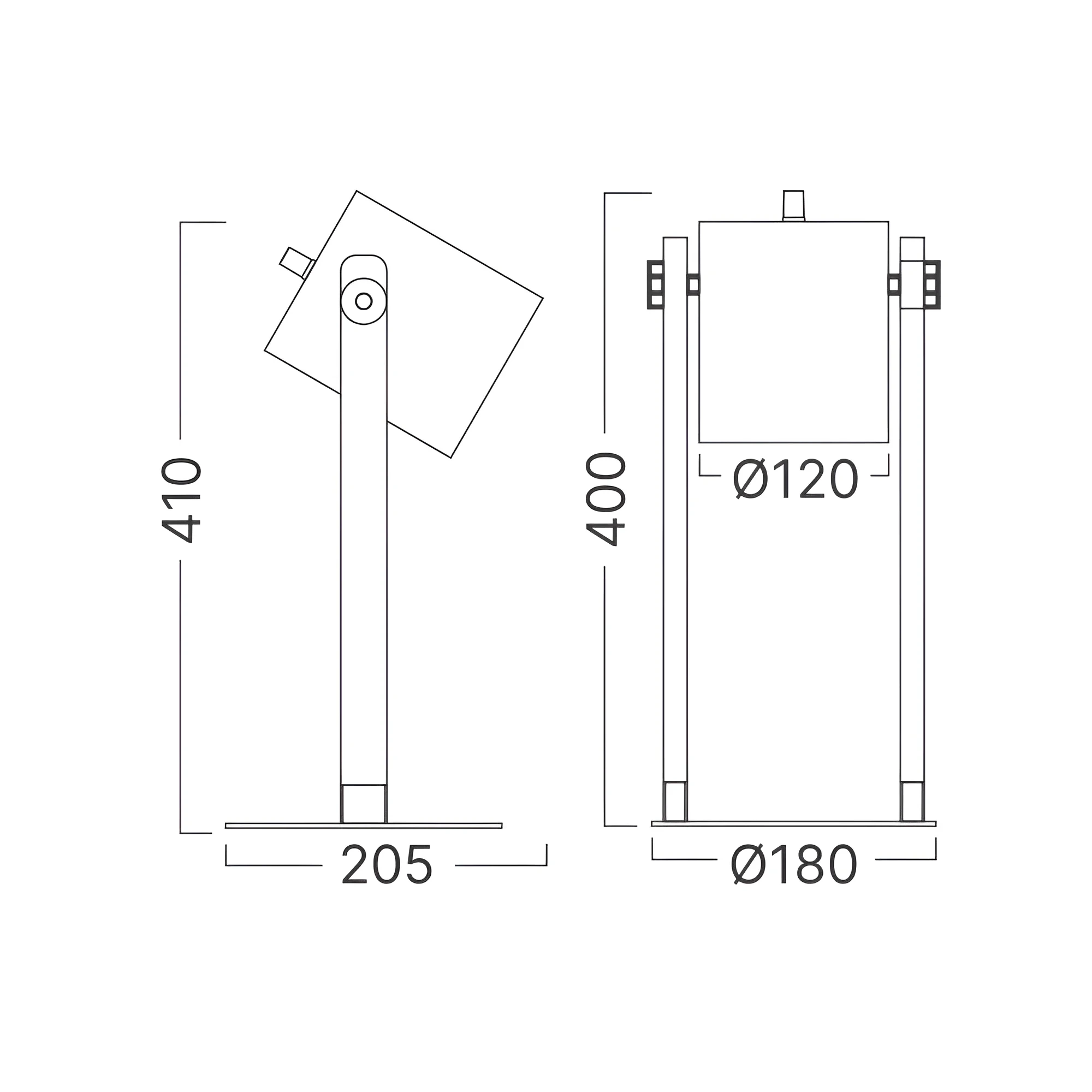 STONA LAMPA E27 DRVO — slika 4