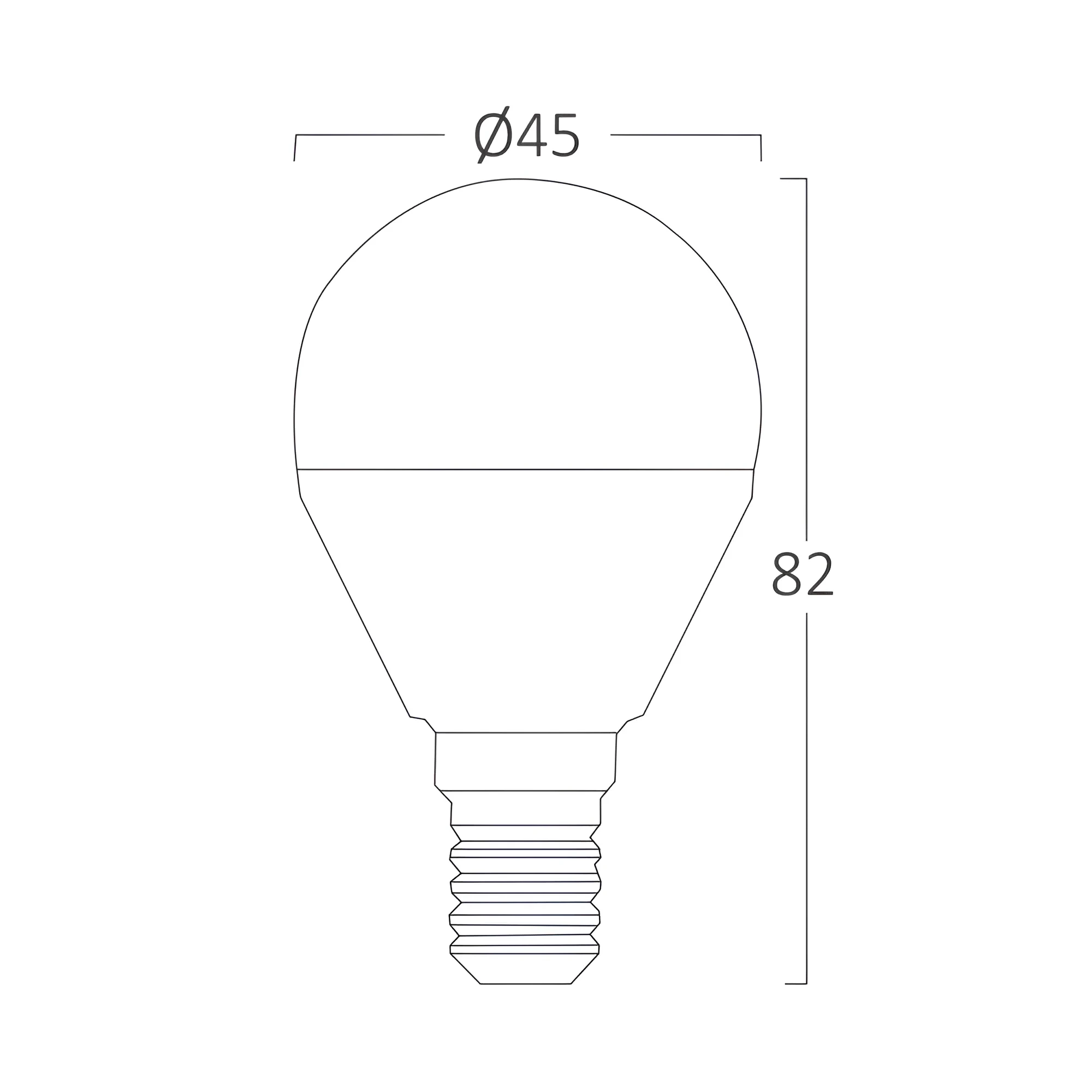 LED SIJALICA MINI KUGLA 6.5W E14 P45 4000K — slika 3
