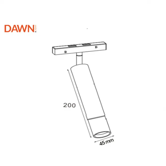 MAGNETIC REFLEKTOR LED5-10W 3000K 24° 48V DC BAKAR — slika 2