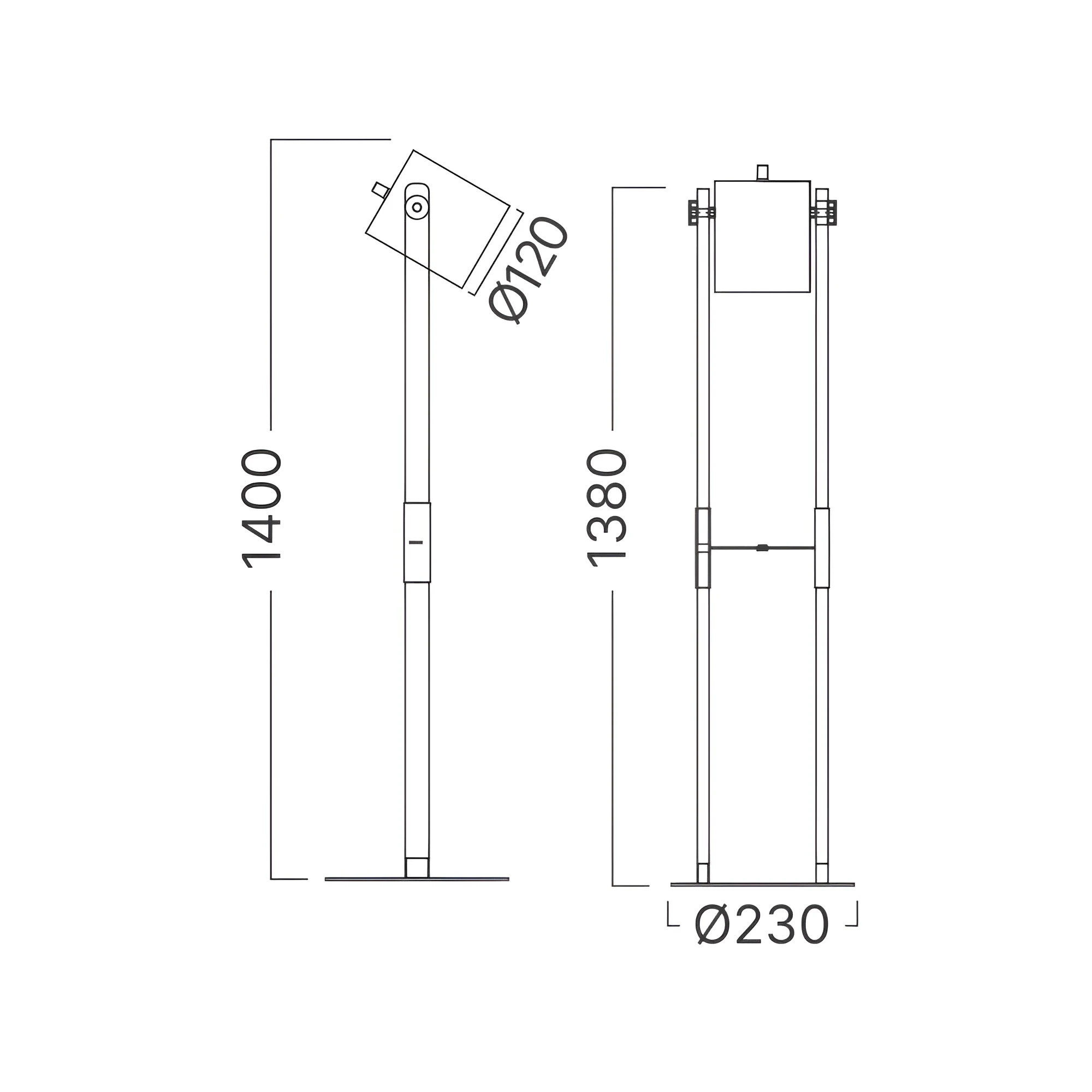 PODNA LAMPA E27 DRVO — slika 4