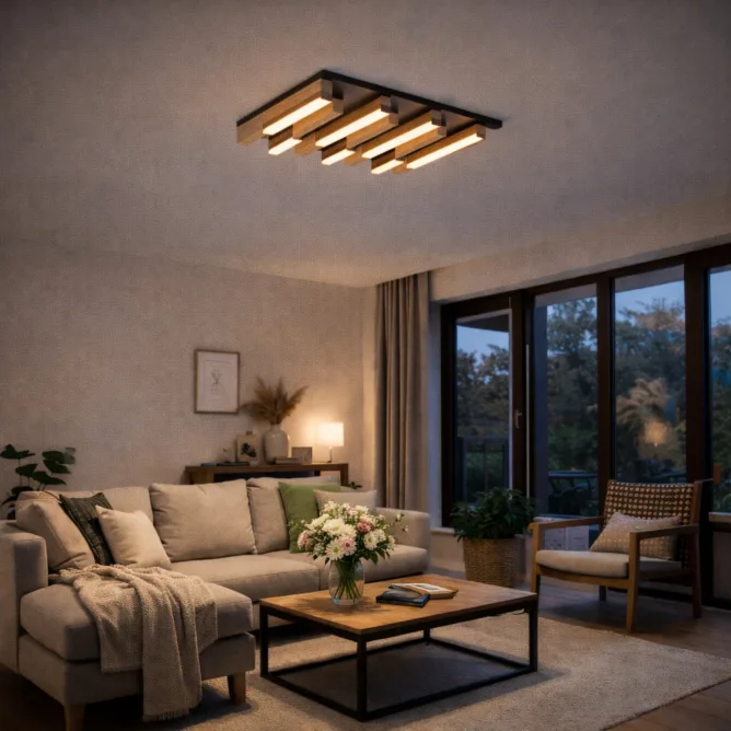 SOLEA 33 LED PLAFONJERA 36W 3000/4000/6000K CRNA/DRVO DIMABILNA — slika 2