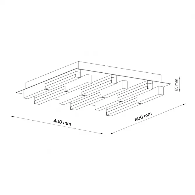 SOLEA 32 LED PLAFONJERA 20W 3000/4000/6000K CRNA/DRVO DIMABILNA — slika 3