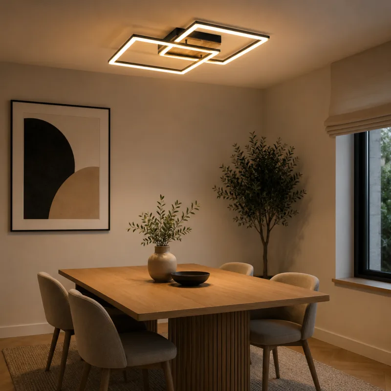 SOLEA 38 LED PLAFONJERA 36W 3000/4000/6000K CRNA/DRVO DIMABILNA — slika 2