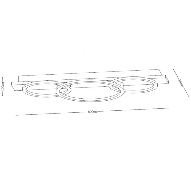SOLEA 34 LED PLAFONJERA 40W 3000/4000/6000K CRNA/DRVO DIM — slika 3