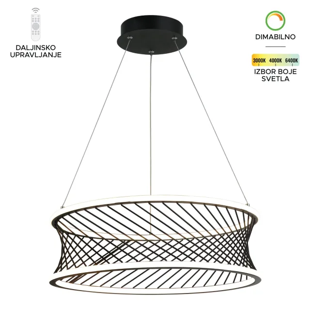 LED viseća lampa F2074-40V BK
