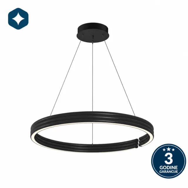 LUSTER 250139PY-BK 65W 3000K Ø800x1500 CRNA