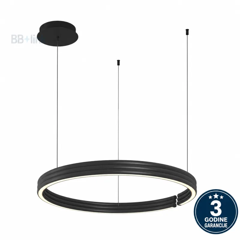 LUSTER 250139PY-BK 65W 3000K Ø800x1500 CRNA — slika 2