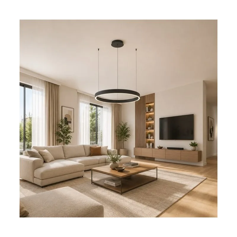 LUSTER 250139PY-BK 65W 3000K Ø800x1500 CRNA — slika 3