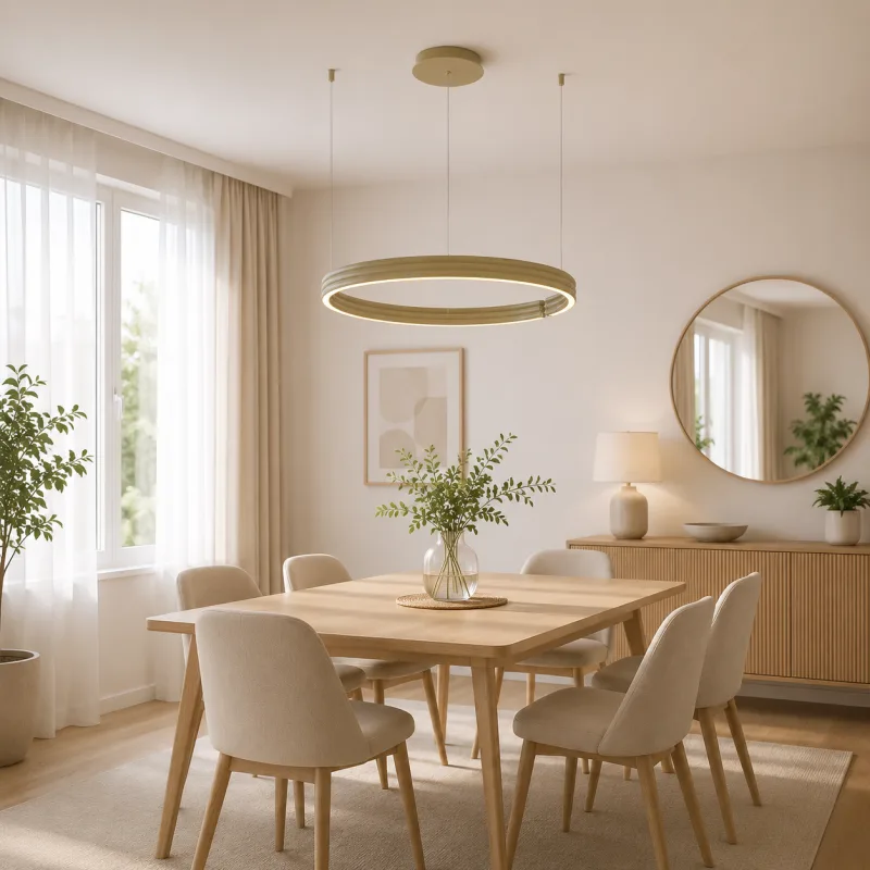 LUSTER 250139PY-BE 65W 3000K Ø800x1500 BEŽ — slika 3