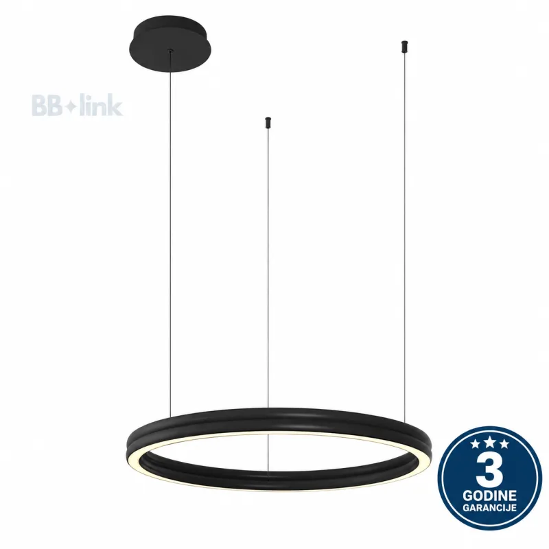 LUSTER 250138PY-BK 55W 3000K Ø600x1500 CRNA — slika 2