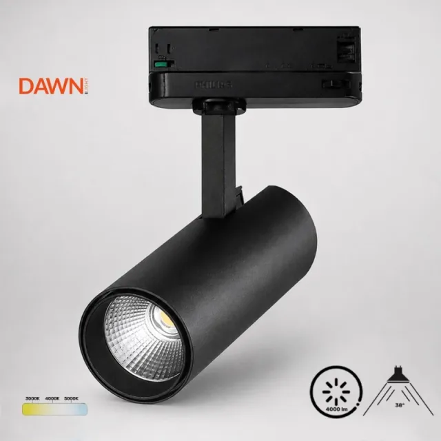 DAWN LED REFLEKTOR ŠINSKI EL-T21D040 40W CCT CRNI TROSTEPENI