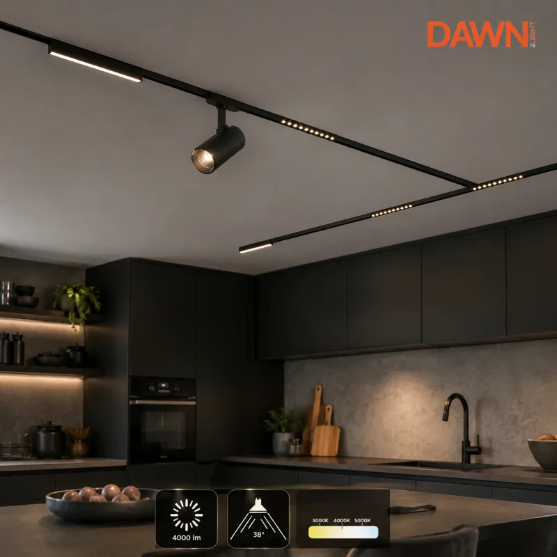 DAWN LED REFLEKTOR ŠINSKI EL-T21D040 40W CCT CRNI TROSTEPENI — slika 2