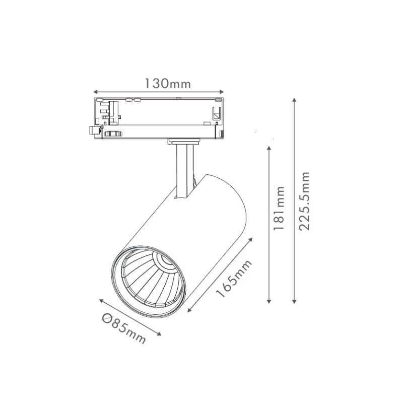 DAWN LED REFLEKTOR ŠINSKI EL-T21D040 40W CCT CRNI TROSTEPENI — slika 3